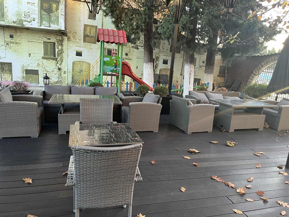 5 Комплекта от ратан диван маса столчета помощни маси