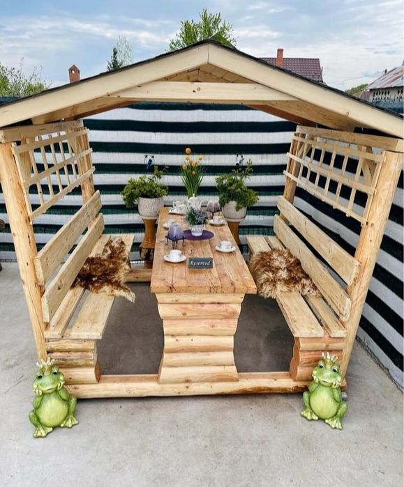 Foișor lemn masiv rustic