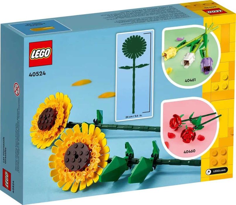 Конструктор Lego ЛЕГО Iconic 40524 Слънчогледи Лотоси 40647