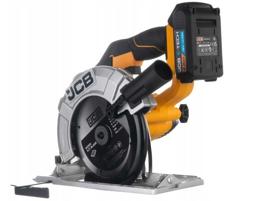Акумулаторен ръчен циркуляр JCB  18CS-2XB-E , 18 V, 165 мм
