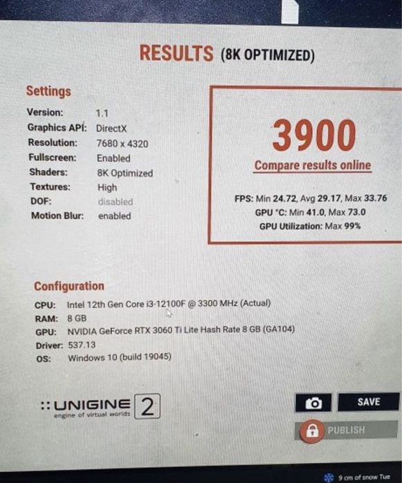 Palit RTX 3060 ti 8gb