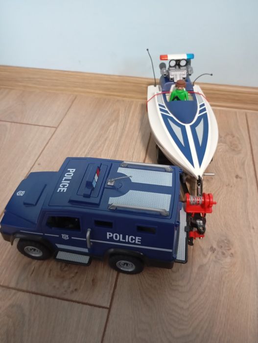 Playmobil  полицейски камион и лодка