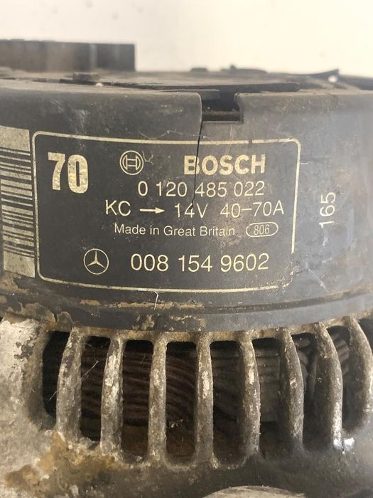 Alternator 14V 40-70A 3.2D Mercedes-Benz S-Class W140 1991 - 1998 Oem 0081549602 / 0120485022