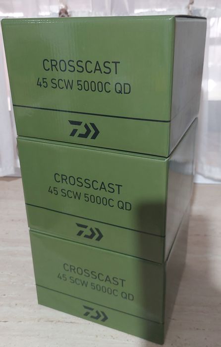 Set 3 mulinete daiwa 24 crosscast 45scw 5000ld qd