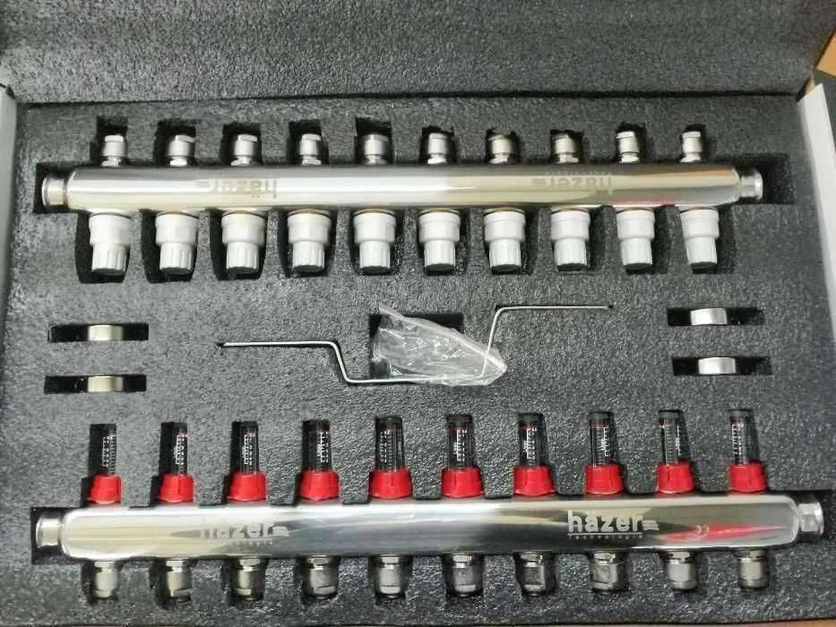 Distribuitor cu debitmetru pentru incalzire in pardoseala Inox Nou