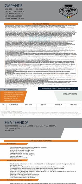 Kit frizerie aproape nou