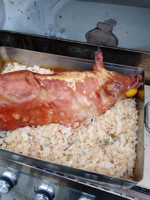 Печени прасенца и аганца.
