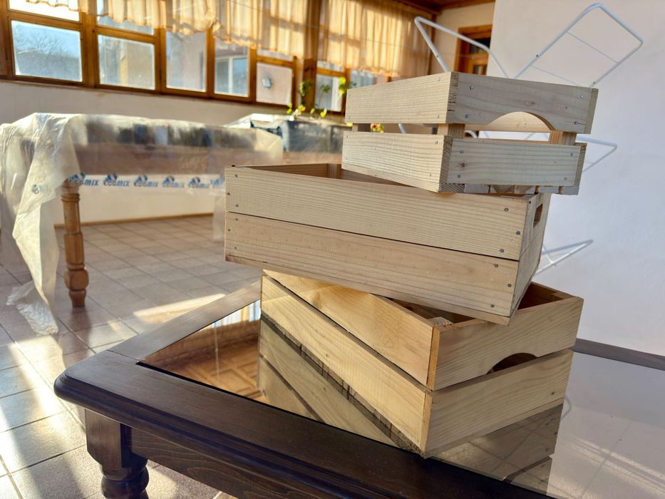 Дървени щайги по поръчка