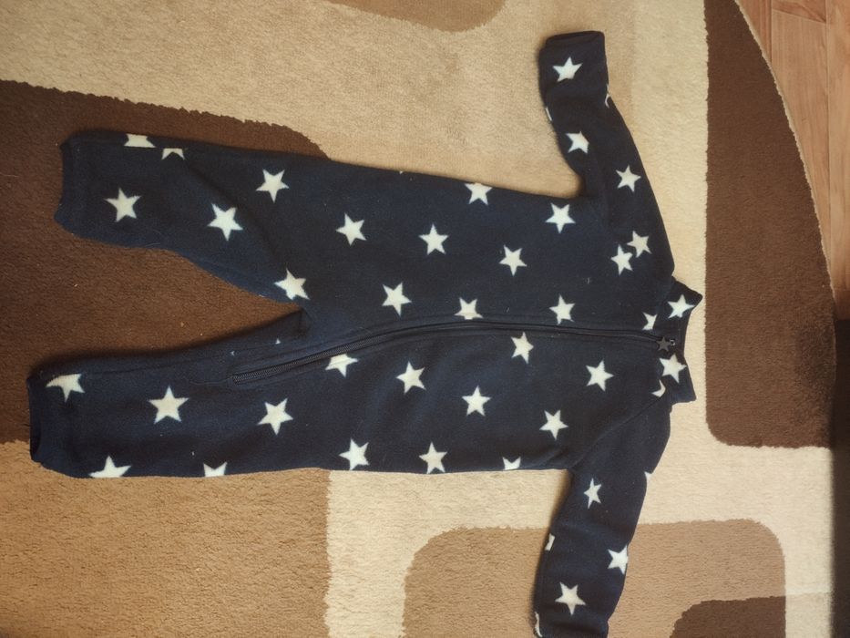 Комбинезон флисовый, поддева 80