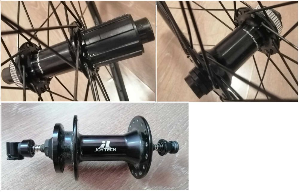 Butuci Shimano thrue-axle si Joytech QR/Jante28"Mach1Pulse17disc/spite