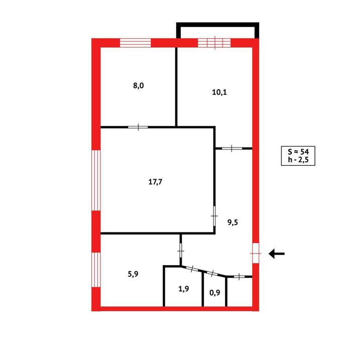 **Продам 3х квартиру в 32 квартале по МИРА р-н Березки - Ansicht 2