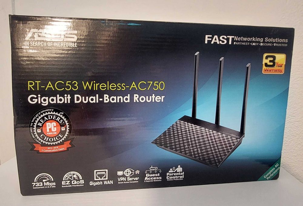 Router WI-FI ASUS AC 750 dual band - absolut nou, in cutia originala !