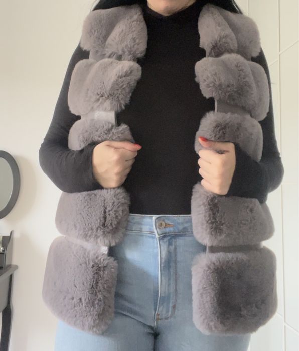 Vesta din blana artificiala