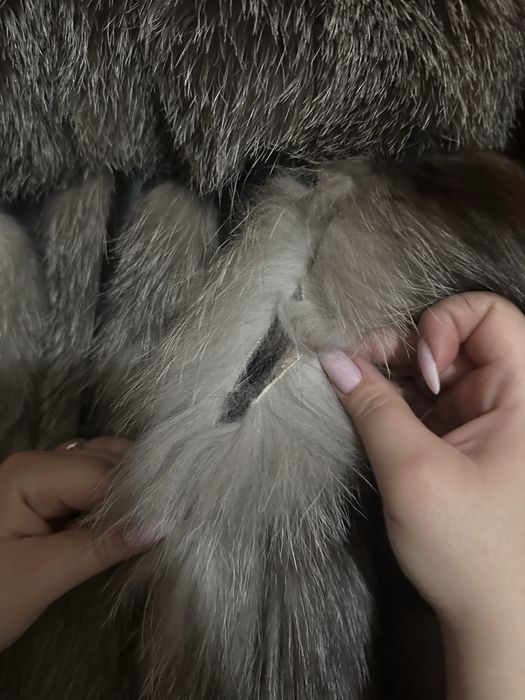 Haina de blana naturala - Vulpe argintie