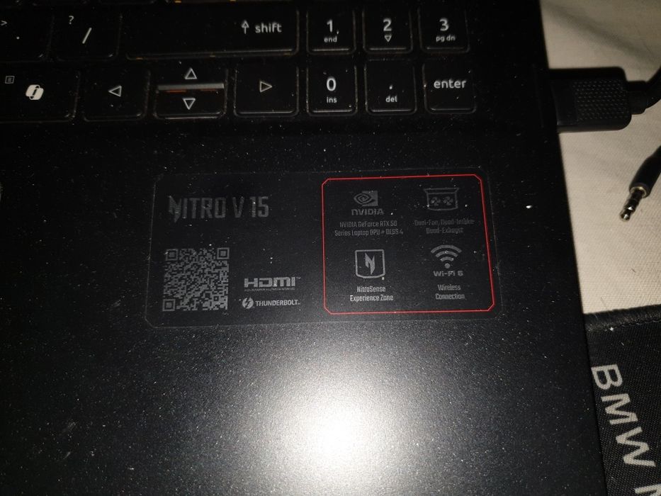 Acer Nitro V15 kafolat va garantiya qogozi bilan