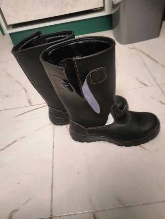 Сапоги кожаные зимние