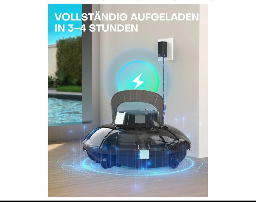 Robot piscină aspirator Winny 200 wireless 75 minute 60m2