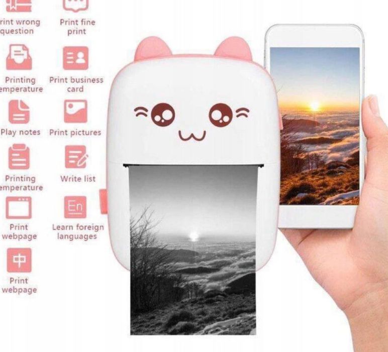 Фотоаппарат мини принтер