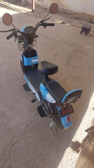 Электро Скутер синий