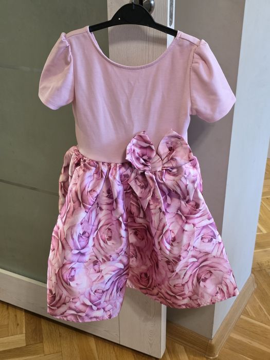 H&M Детска официална рокля с рози, 116