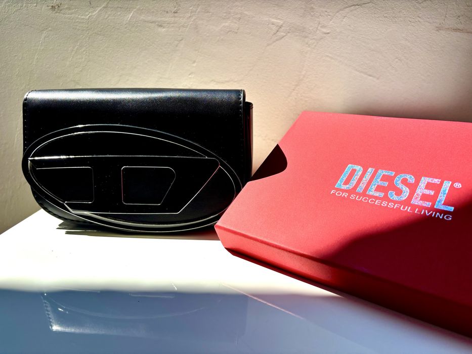 Diesel черна кожена чанта
