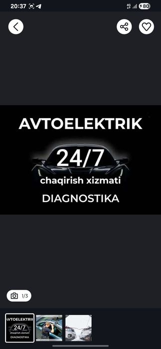 Moshin Ochish xizmati 24/7