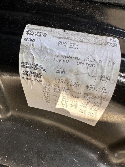 Ауди а3 8п 2.0тди 170 дсг на части / audi a3 8p s line 2.0tdi 170 dsg