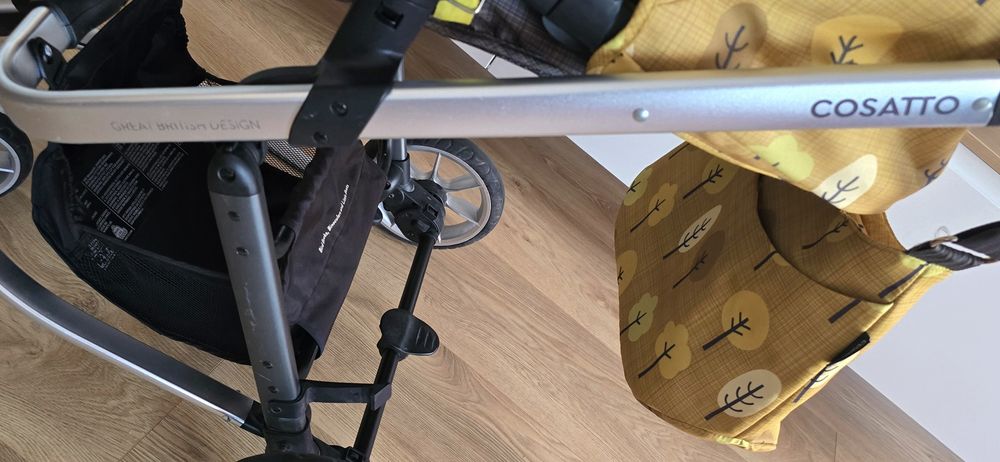 Детска количка Cosatto Giggle 3 Spot the birdie 5в1, i-Size база и чув