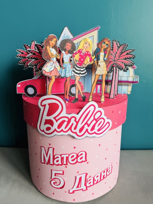 Картонена торта Барби Barbie