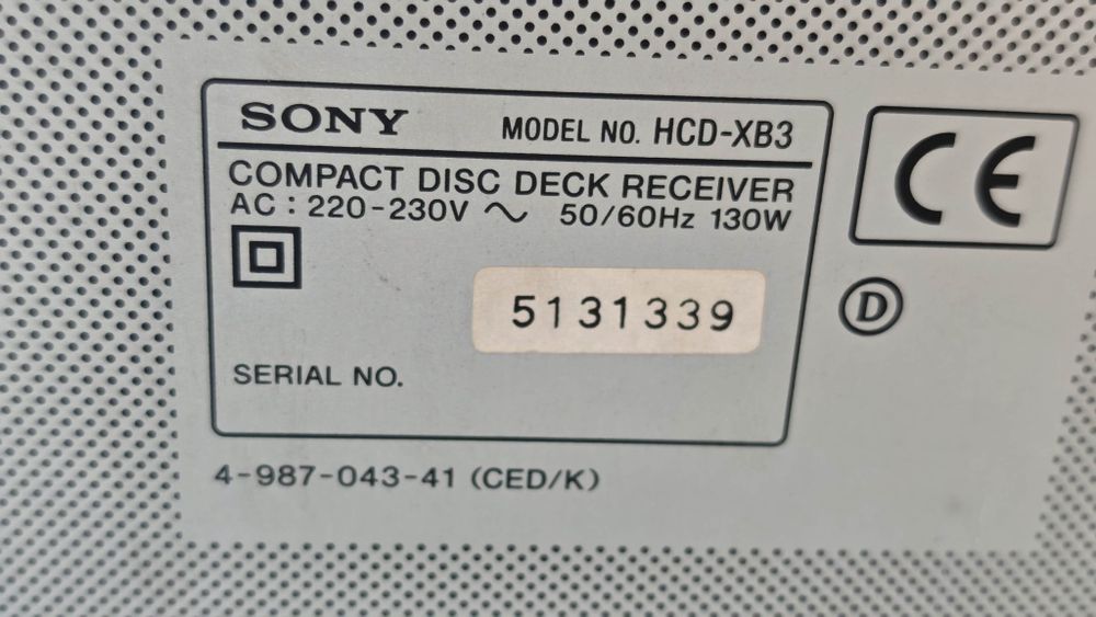 Sistem combina audio SONY  XB3