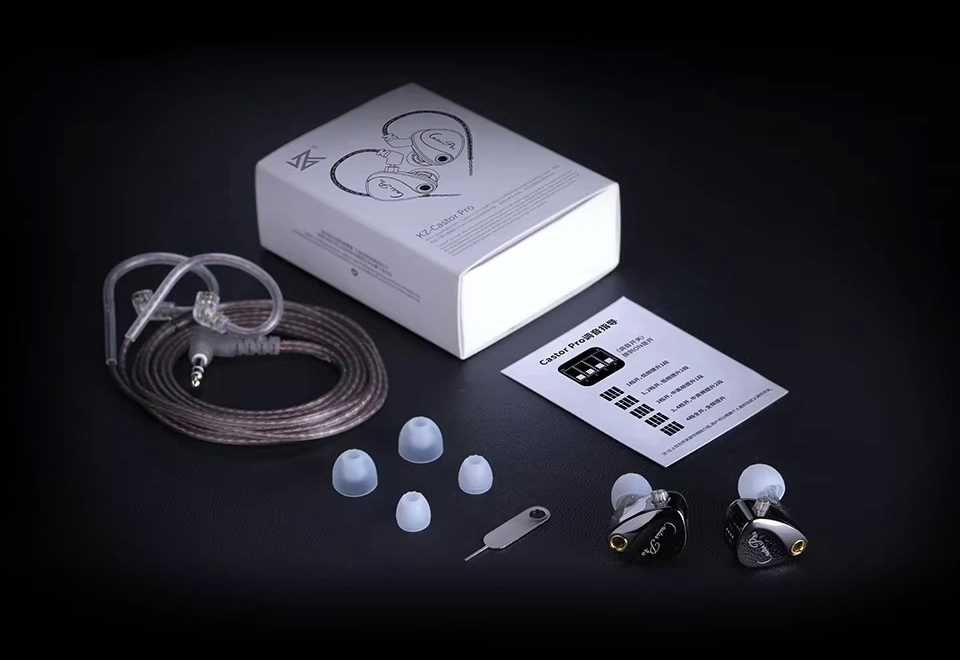 KZ Castor Pro с микрофоном (игровые IEM наушники)
