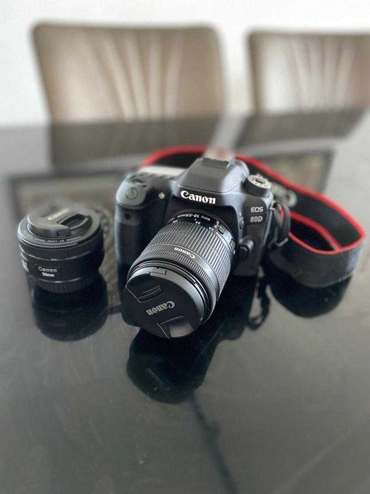 Професионална камера Canon EOS 80D+Canon EF 50mm 1.8 II