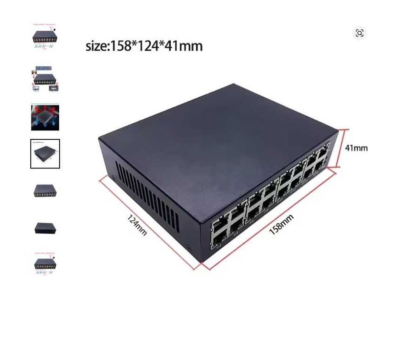 Нови и използвани 16-портови 10/100M Неуправляеми комутатори/суичове