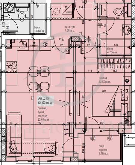 Продава се Двустаен апартамент в Пловдив, Остромила - 67 кв.м за 1457 €/кв.м - Снимка #3