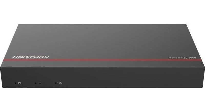 NVR PoE cu SSD 1 TB inclus, 8 canale Hikvision 4MP nou sigilat