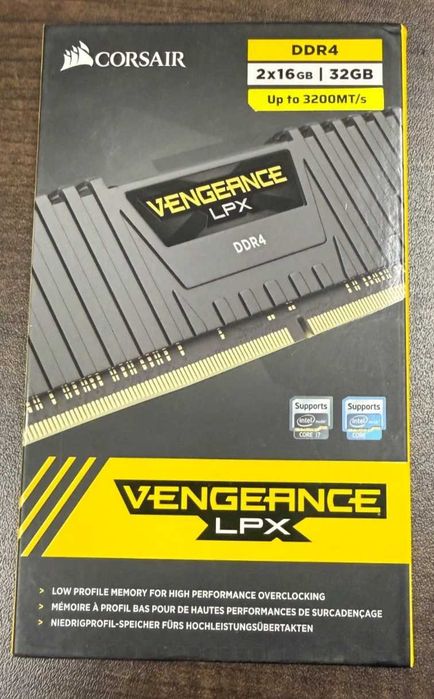 Corsair Vengeance LPX Black 32GB DDR4 3200MHz CL16 Dual Channel