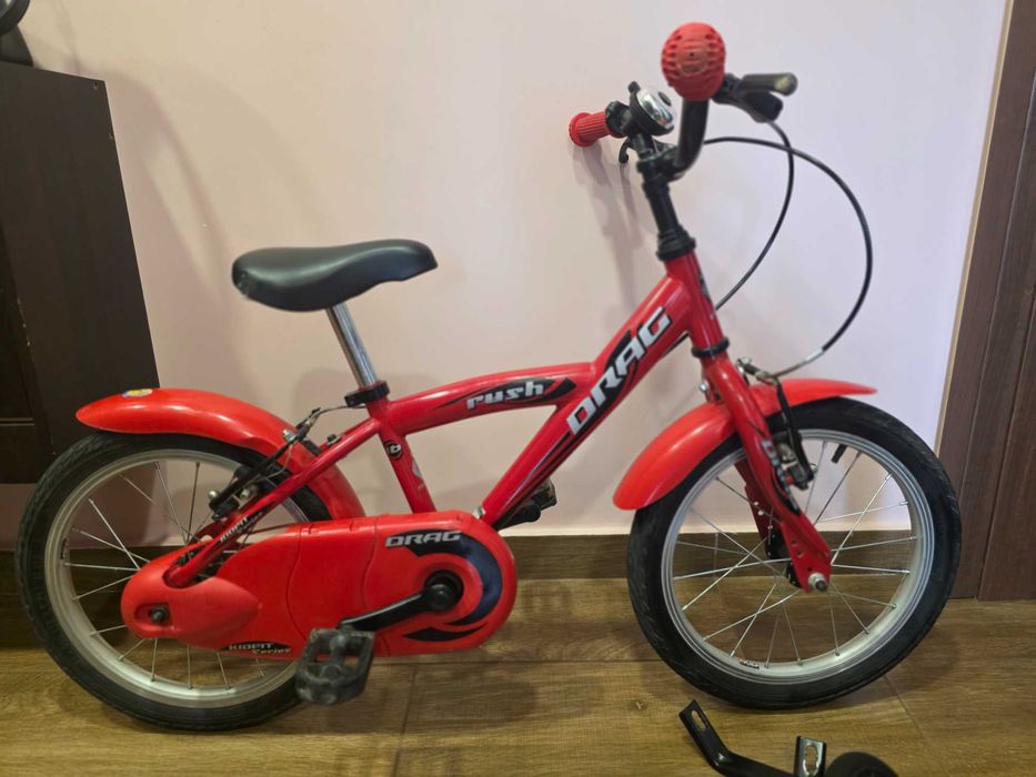 Детско колело DRAG rush 16" с помощни колела