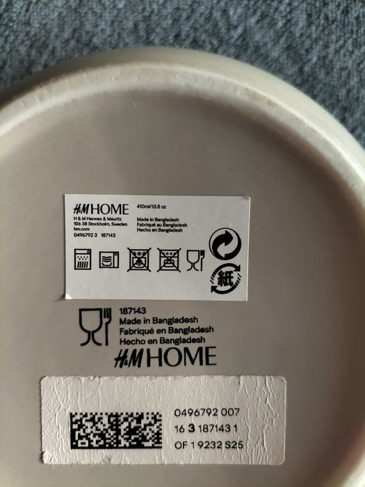 Set 6 boluri de ceramica bej H&M Home