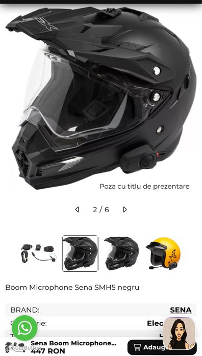 INTERCOM moto SENA SMH5-10 – Bluetooth, sigilat, transport inclus