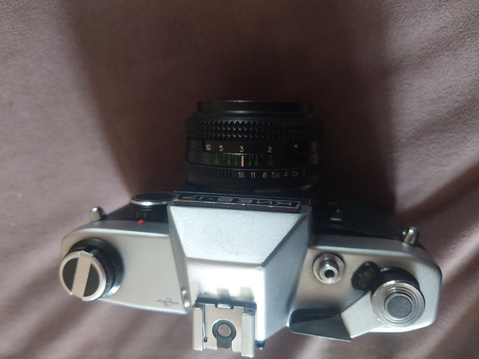 SLR Kiev 17 cu obiectiv Helios 81h 50mm nikon
