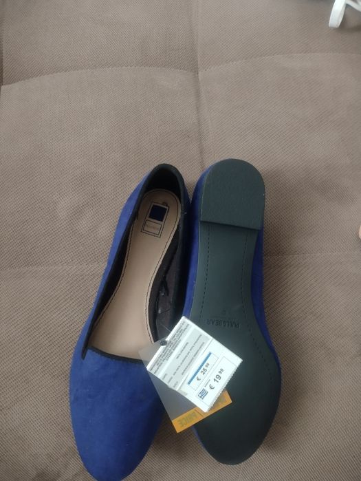 Дамски сини бабети