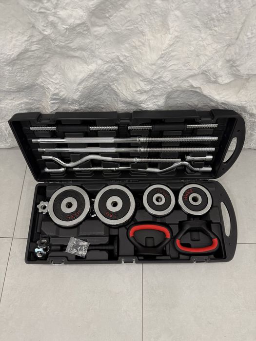 Набор Гантелей 55 кг + Гири