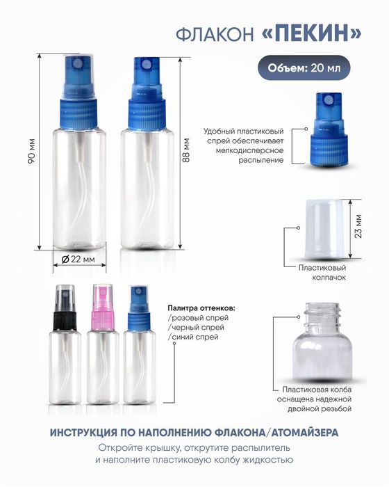 Продаем ОПТОМ пустые пластиковые флаконы