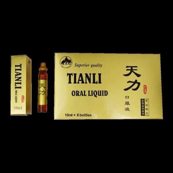 Tianli fiole cu capac auriu