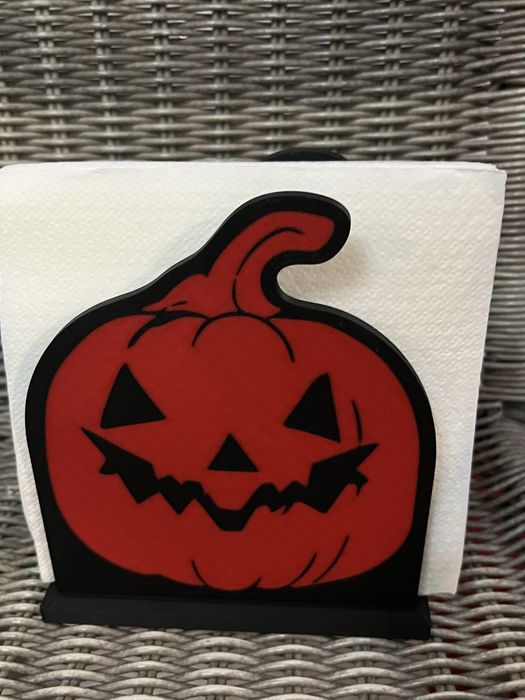 Suport pentru servetele in forma de dovleac ,pentru Haloween