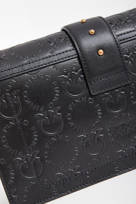 PINKO оригинална чанта от естествена кожа с кутия и противопрахова