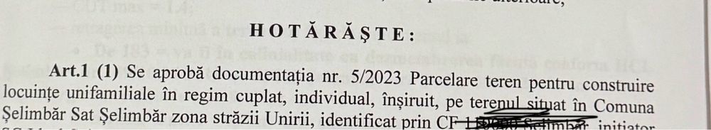 Teren Intravilan in Selimbar constructie case cu Puz