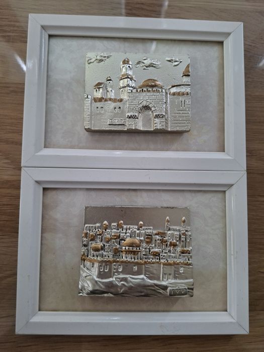 Set 2 tablouri rama lemn