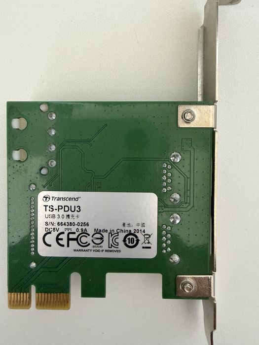 Продается адаптер pci usb 3.0 transcend ts-pdu3u