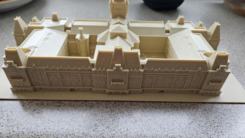 Palatul Culturii Iasi Romania 3D Print unicat proiect drona